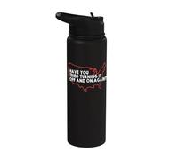 ¿Has intentado apagarlo y encenderlo? Funny USA Broken - TFS Stainless Steel Insulated Water Bottle