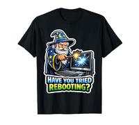 ¿Has Intentado reiniciar Funny IT Support Tech Men Camiseta