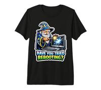 ¿Has Intentado reiniciar Funny IT Support Tech Men Camiseta Premium