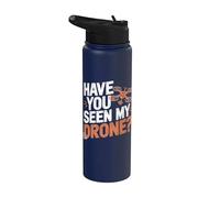 ¿Has visto mi drone? Drone divertido Stainless Steel Insulated Water Bottle