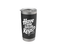 ¿Has visto mis llaves? Funny Lost Keys Humor Vaso térmico de acero inoxidable de doble pared