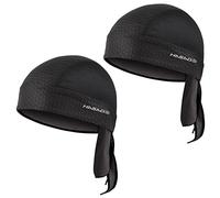 HASAGEI Bandana para Hombre y Mujer, pañuelo para la Cabeza, para Motero, Gorra para Bicicleta, Parte Inferior elástica, Transpirable, Absorbe el Sudor, de Secado rápido