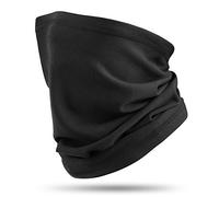 HASAGEI Braga Cuello Calentadores de Cuello Mascarilla Pasamontañas de Forro Polar Multifuncional para Hombre y Mujer para Esquí Ciclismo Senderismo Moto Correr Aire Libre (Negro)