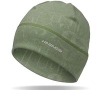 HASAGEI Gorro de correr para hombre y mujer, gorro de invierno unisex, suave, elástico, resistente al viento, gorro térmico de invierno, adecuado para primavera, otoño e invierno, verde, 52