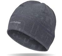 HASAGEI Gorro de correr para hombre y mujer, gorro de invierno unisex, suave, elástico, resistente al viento, gorro térmico de invierno, adecuado para primavera, otoño e invierno, gris, 52