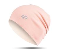 HASAGEI Gorro, Gorro Hombre, Gorro Mujer, Beanie, Gorro para Correr Gorro Deportivo Forro Polar Cómodo para Correr Motociclismo Deporte al Aire Libre Invierno, Rosa., Talla única