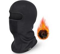 HASAGEI - Pasamontañas transpirable de invierno, para esquí, bicicleta o motocicleta, para hombre y mujer, Negro , talla única