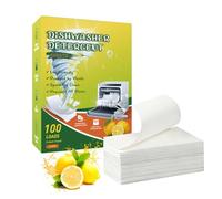 HASAIKA® Hojas para lavavajillas, Pastillas Lavavajillas, aroma a limón, apto para vajilla de cristal, cerámica y plástico (100 unidades)