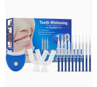 HASAIKA® Kit de Blanqueamiento Dental, blanqueador dental profesional Kits con 10 piezas blanqueamiento dental Geles, Mejora inmediata de los dientes amarillos y decolorados