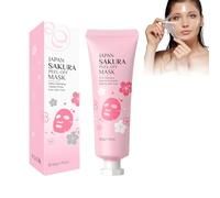 HASAIKA® Mascarilla Facial de Colágeno, Mascarilla de Colágeno para Envolver la Noche, Mejora la elasticidad de la piel, hidrata y nutre para unificar el tono de la piel (50 g)