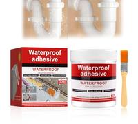 HASAIKA® Sellador Impermeable Invisible, Pegamento Impermeable Transparente, Agente Antifugas Impermeable,Pegamento Impermeable Transparente Con Cepillo para Techo Y Pared Exterior(300g)