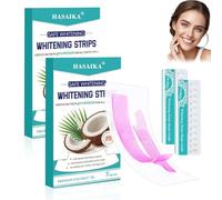 HASAIKA® Tiras Blanqueadoras Dientes, Blanqueamiento Dental, Blanquea eficazmente los dientes, protege las encías y refresca el aliento, 14 pares