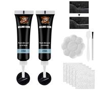 HASAIKA® uego de Reparación de Cuero, Restaurador de Relleno de Cuero, para Sofás, Asientos de Automóviles, Zapatos, Abrigos,Reparación de Arañazos (Negro)