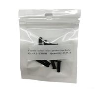 Hasaller 15 tubos de protección de cuerda de tenis de nailon con ojales de un solo y doble agujero para reparación de marcos de raqueta y longevidad de cuerdas, color negro, kit de tamaños surtidos