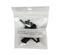 Hasaller 15 tubos de protección de cuerda de tenis de nailon con ojales de un solo y doble agujero para reparación de marcos de raqueta y longevidad de cuerdas, color negro, kit de tamaños surtidos