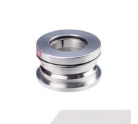 Hasaller Auriculares internos integrados de 44 mm para bicicleta plegable P8 SP18 Actualización con rodamientos de cartucho sellados, tazas de aleación de aluminio CNC, negro, oro, rosa y rojo (plata)