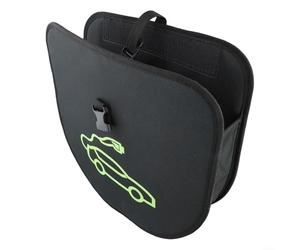 Hasaller Bolsas de cable de carga EV portátil organizador de cargador de vehículos eléctricos autoadhesivo organizador de almacenamiento de manguera de coche Jum-per bolsa de cable gancho organizador