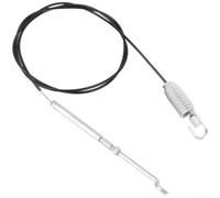 Hasaller Cable de repuesto para soplador de nieve de 44.9 pulgadas, cable de control de lanzador de nieve de acero con resorte y extremos curvados en Z, longitud ajustable para equipo de eliminación