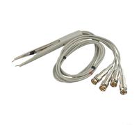 Hasaller Cables de prueba de clip Kelvin de 4 terminales con conectores BNC chapados en oro para medidor de puente digital SMD LCR, cable extendido de 780 mm para pruebas de energía y conexión de