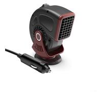 Hasaller Calentador portátil de coche de 12 V 120 W para descongelar parabrisas con ventilador de rotación de 360 grados, modos de calefacción y ventilación duales para coches, SUV, camiones y
