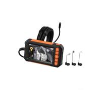 Hasaller Cámara de inspección de boroscopio de doble lente de 4.3 pulgadas HD 1080P pantalla IP67 impermeable cámara serpiente con LED para mantenimiento de automóviles y tuberías de alcantarillado 5M