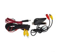 Hasaller Cámara de visión frontal para vehículos Hyundai - Sensor de color de 1/4 pulgadas 520 líneas de TV NTSC/PAL Salida IP68 impermeable 12 V CC Negro Emblema Estilo Cámara de estacionamiento con