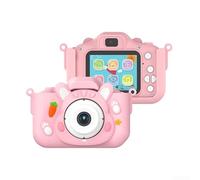 Hasaller Cámara digital para niños con video HD de 1080P de 20 MP de doble lente de 2.0 pulgadas, pantalla IPS de 32 GB, tarjeta de memoria para niños y niñas, rosa, azul, morado (rosa)