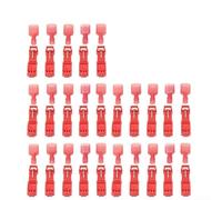 Hasaller Conector de cable de empalme rápido para robot cortacésped automático, fijación de cable límite, conectores de cable eléctrico rellenos de gel impermeable, no requiere tira, rojo y azul, 50