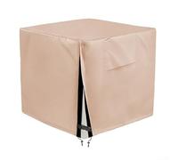 Hasaller Cubierta de aire acondicionado para exteriores, cubierta de unidad de aire acondicionado para exteriores, tela Oxford 420D, resistente al agua, con cierre de hebilla seguro y cordón ajustable