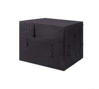 Hasaller Cubierta de calentador de piscina para bombas de calor Hayward, 40 pulgadas de largo x 34 pulgadas de ancho x 31 pulgadas de alto, tela negra impermeable 600D con apertura de manguera, cordón