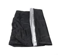Hasaller Cubierta plegable de tela 210D resistente a la intemperie para escaleras de paso, saco de almacenamiento negro para exteriores, protección contra viento y lluvia, garaje, 50 x 154 x 6,5 cm