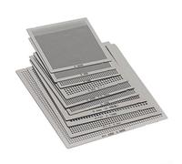 Hasaller Estaciones de reballing ajustables B-GA Reballing Station Kit de aleación de aluminio Chip Rework Plataforma con mango para reparación de PCB Plantilla de soldadura Soporte de soporte 50 x 50