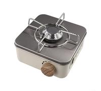 Hasaller Estufa de casete de camping portátil para camping, quemador de gas al aire libre, estufas de gas butano de 2800 W, estufa de gas de camping con válvula de control ajustable, pies