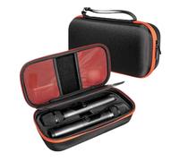 Hasaller Funda de micrófono inalámbrico de EVA para JBL Party-Box, caja de almacenamiento portátil de viaje para dos sistemas de micrófono, funda protectora negra de transporte de mano con doble