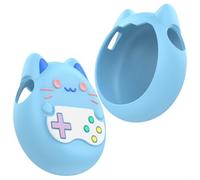 Hasaller Funda de silicona suave anticaídas, funda protectora Paradise funda protectora para mascotas con correa para el cuello para juguetes Tamagotchi Pix (azul)