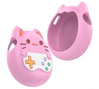 Hasaller Funda de silicona suave anticaídas, funda protectora Paradise funda protectora para mascotas con correa para el cuello para juguetes Tamagotchi Pix (rosa)