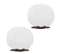 Hasaller Fundas gruesas no tejidas para protección contra heladas, paquete de 2 paños de congelación de invierno para árboles de jardín, arbustos, manta aislante de gran diámetro, color blanco, para