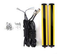 Hasaller Interruptor de sensor de cortina de luz para equipos de automatización Rejilla de luz de seguridad industrial con configuración de 4 haces Carcasa de aleación de aluminio Protección nominal