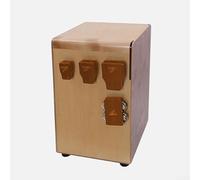Hasaller Juego de 6 piezas de caja de percusión con pandereta de pie y castañuelas, instrumentos de ritmo de madera para actuaciones en solitario y conjunto (juego)