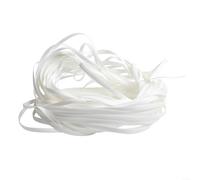 Hasaller Kit de reparación de ratán de cuerda de mimbre sintético de 120 pies para muebles de patio, decoración al aire libre (blanco)
