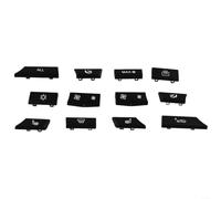 Hasaller Kits de reparación de tapas de teclas de botón, juego de reparación de tapas de llave de 12 botones, calentador de CA para BMW F01 F10 F11 F07 5 Series G-T 520d 530d 535d 535i 550i 6 Series