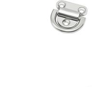 Hasaller Mango de anillo en D de acero inoxidable 304 316 pulido con espejo resistente para yate, barco, gabinete, hardware industrial, 4,85 cm (grande 304)
