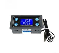 Hasaller Módulo controlador de temperatura digital XY-WT01 con pantalla LCD, relé de 10 A para sistemas de calefacción y refrigeración, sonda CC 6 V a 30 V, rango de -50 C a 110 C, sensor impermeable