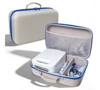 Hasaller Nebulizer - Bolsa de almacenamiento para Om-ron NE-C900 NE-C28C900N, funda rígida de EVA de gran capacidad con separadores móviles, impermeable, forro polar, asa portátil (GC-1036 blanco)