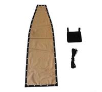 Hasaller Paño de repuesto caqui para silla columpio colgante de textilene 64 x 197 x 23 cm con cuerda y bolsa lateral (1 pieza con bolsillos)