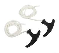 Hasaller Paquete de 10 cables de arranque de retroceso de 950 mm con mango ergonómico para bicicleta de 49 cc, cortacésped, motosierra, cuerda de repuesto de 3 mm de grosor (10 unidades)