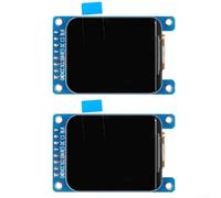 Hasaller Paquete de 2 módulos de pantalla LCD TFT a color de 1.69 pulgadas 240x280 IPS con controlador ST7789 para interfaz SPI lógica 3.3V para proyectos Arduino