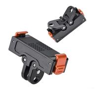 Hasaller Placa base magnética de liberación rápida para cámaras DJI Action 6/5 Pro/4/3/NANO con hebilla de metal de doble bloqueo con almohadillas de silicona, soporte de fibra de nailon para vehículo