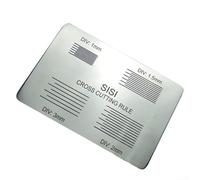 Hasaller Probador de arañazos de 100 rejillas, probador de adherencia de escotilla cruzada de acero inoxidable, herramienta de evaluación de durabilidad con longitudes de arañazos de 20-35 mm y