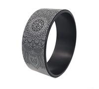 Hasaller Rueda de yoga para entrenamiento de abdominales, soporte de espalda y ejercicio de flexibilidad, 32 x 32 x 13 cm, núcleo de espuma de poliuretano para mujeres embarazadas, principiantes y